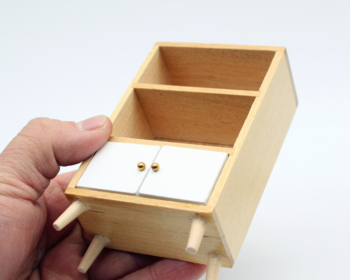 ミニチュア 木製 本棚 1点 ドールハウス 家具 人形の家 1:12