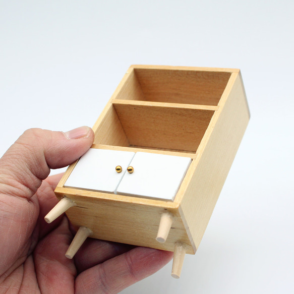 ミニチュア 木製 本棚 1点 ドールハウス 家具 人形の家 1:12