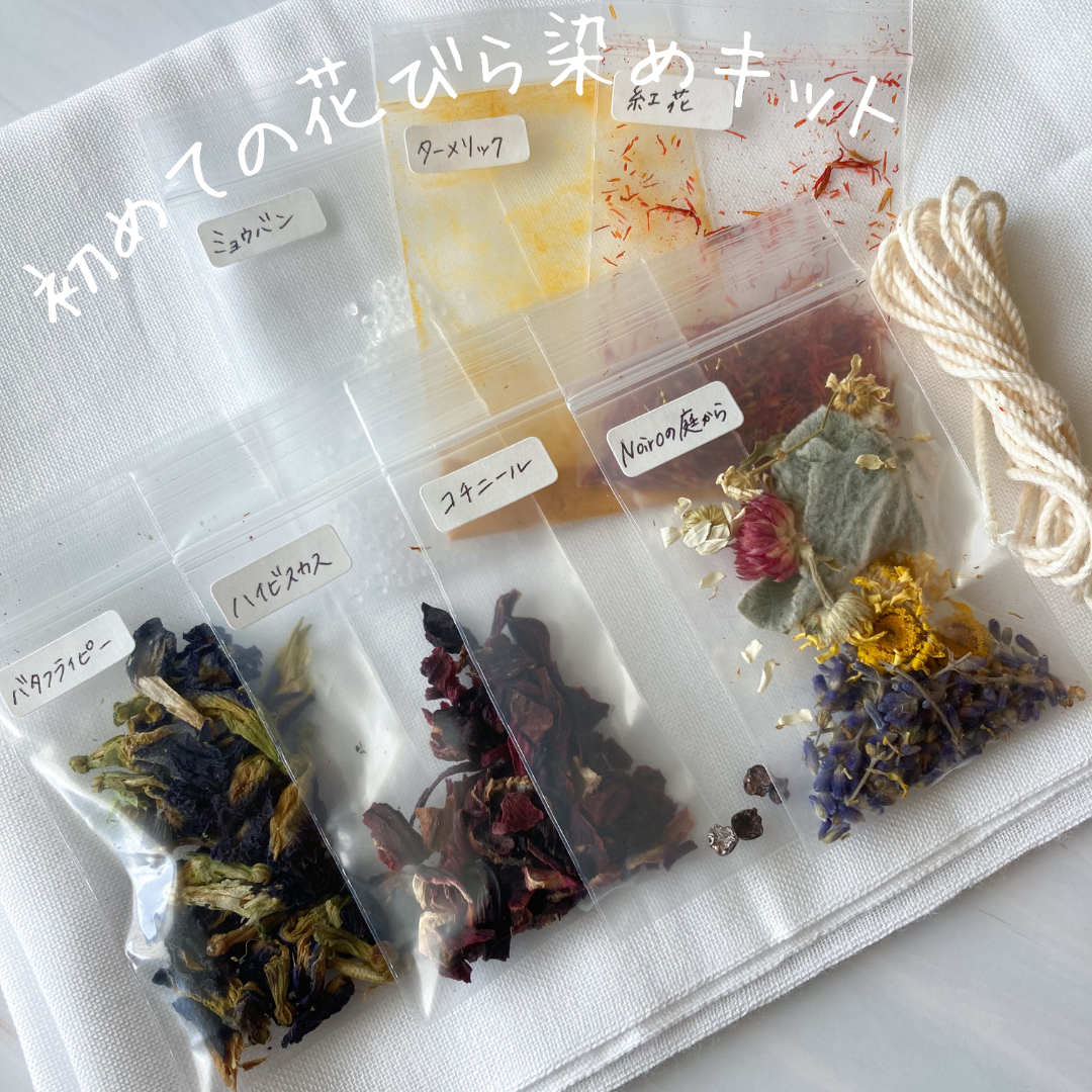 初めての花びら染めキット Bundle dye バンドルダイ キット