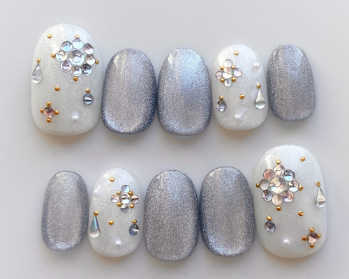 ［18］ネイルチップ うるうるネイル うる艶 ぷっくり ブライダル オーダー 18］ネイルチップ うるうるネイル うる艶 ぷっくり ブライダル オーダー