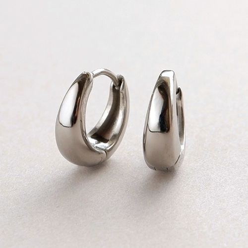 つけっぱなしOK＊ ピンクゴールド 小ぶりワンタッチフープピアス