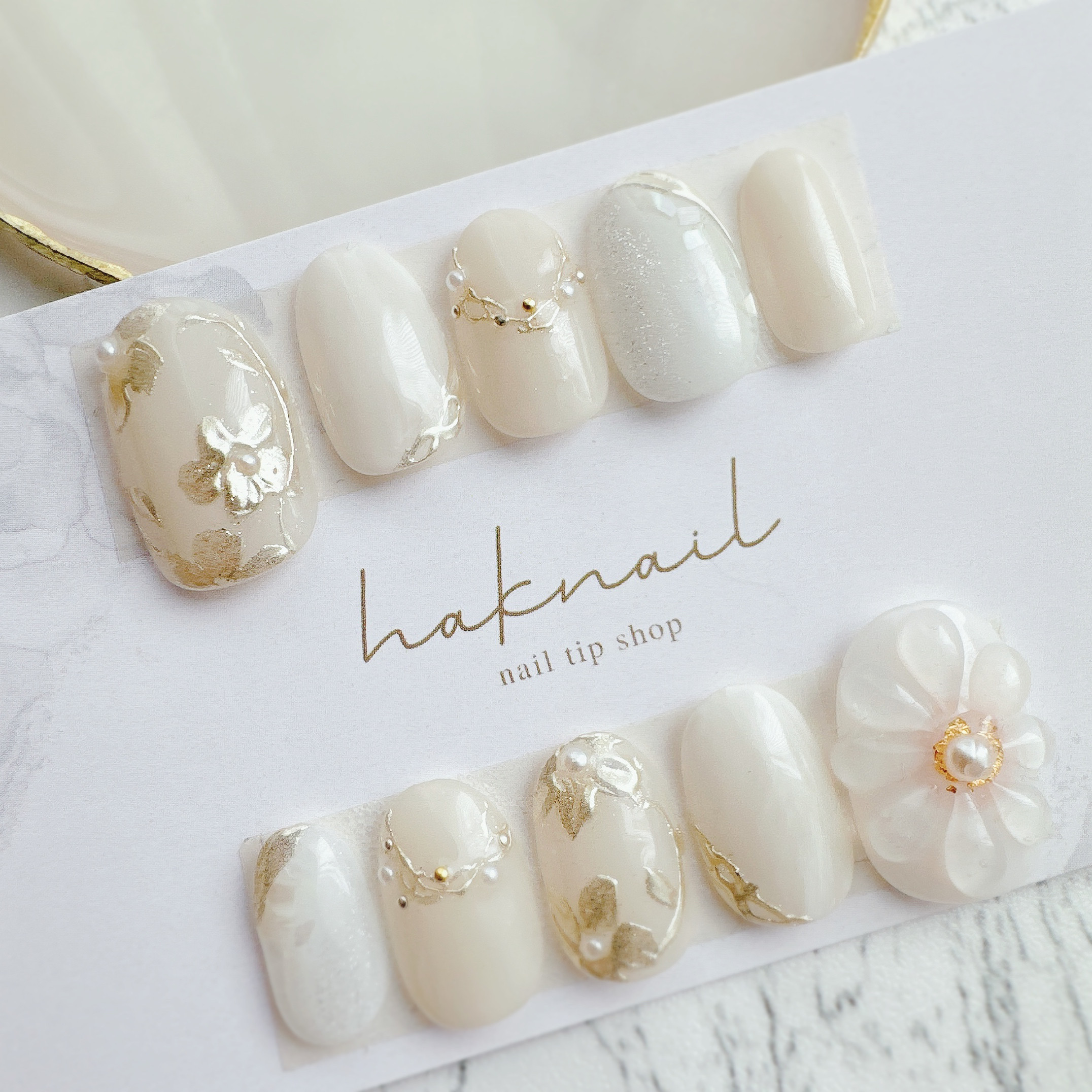 ブライダルネイル ニュアンスネイル 結婚式 ウエディングフォト ネイルチップ ブライダルネイルチップ／RIRIORI ／arisa