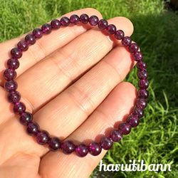 人気】ロードライトガーネット5mm 天然石ブレスレット 1月の誕生石