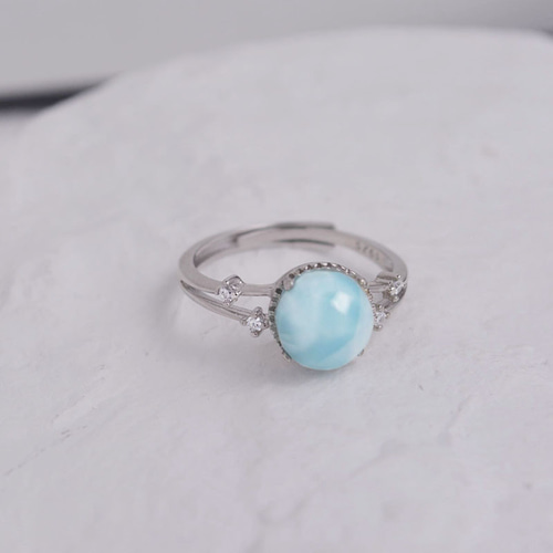 ラスト2点』 石選べる 一粒ラリマー 指輪 リング 癒しブルー