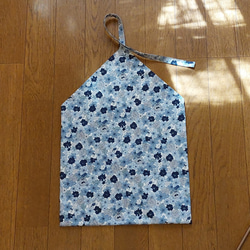 【受注製作】弓道　かけ袋　お花畑の猫　ブルー 3枚目の画像
