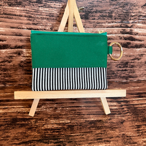 おにぎり刺繍 カラビナ付きポケットティッシュポーチ おにぎり