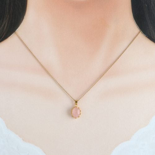 ローズクォーツ　ネックレスチャーム TAKE-UP｜K10 ローズクォーツネックレスチャーム | Rakuten