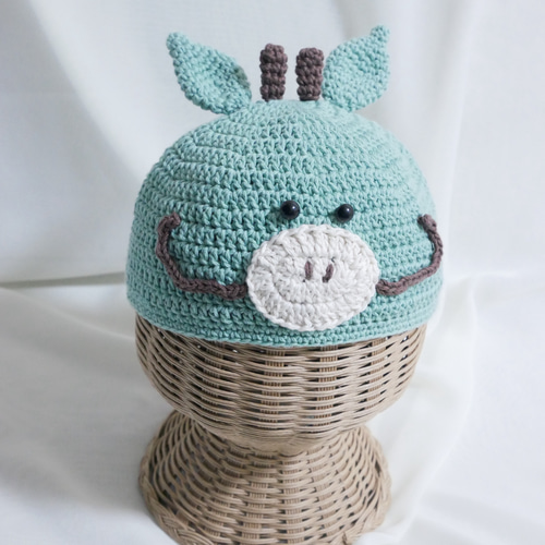 干支帽子 年賀状 辰年 ベビーキャップ ハンドメイド 帽子(ベビー 