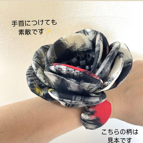 布花 ブローチ コサージュ 髪飾り （蝶）アンティーク浴衣