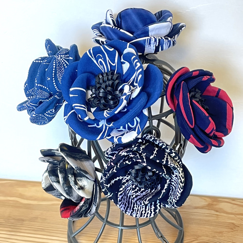 【正規品質保証】 布花 ブローチ （うちわ）アンティーク浴衣 髪飾り コサージュ アクセサリー