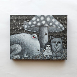 【原画】『キノコワタリ』（動物・森・犬・猫・植物） 原画】『キノコワタリ』（動物・森・犬・猫・植物）