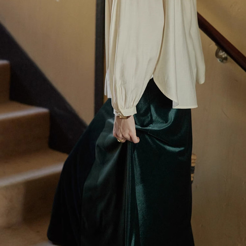 秋冬向 ベルベット生地スカート ロングスカート ロングスカート