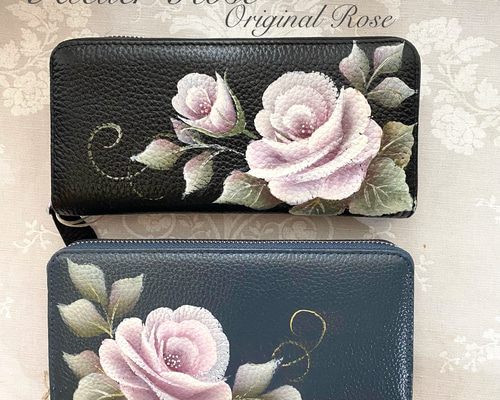 長財布　薔薇　本革　レザーカービング 61A4MDVSgmL._UY900_.jpg