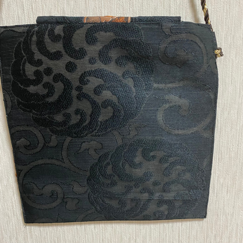 帯とインド刺繍リボンのリメイクバッグ ショルダーバッグ アトリエ