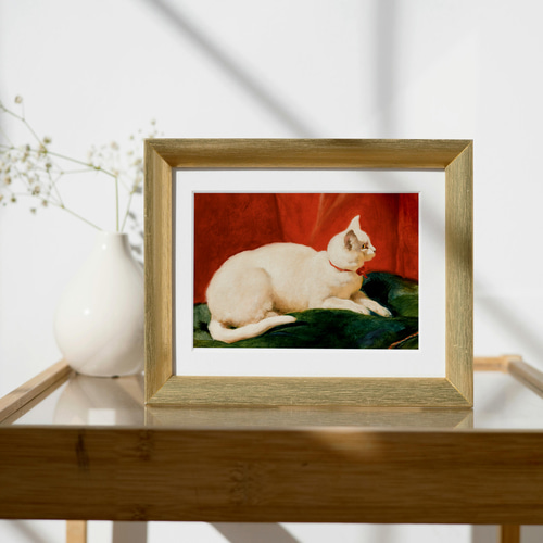 絵画 猫 猫の絵 アンティーク プレゼント ヨーロピアン 静物画 インテリア 猫 絵画 アート 水彩 透明水彩 猫の絵 猫のイラスト 猫雑貨