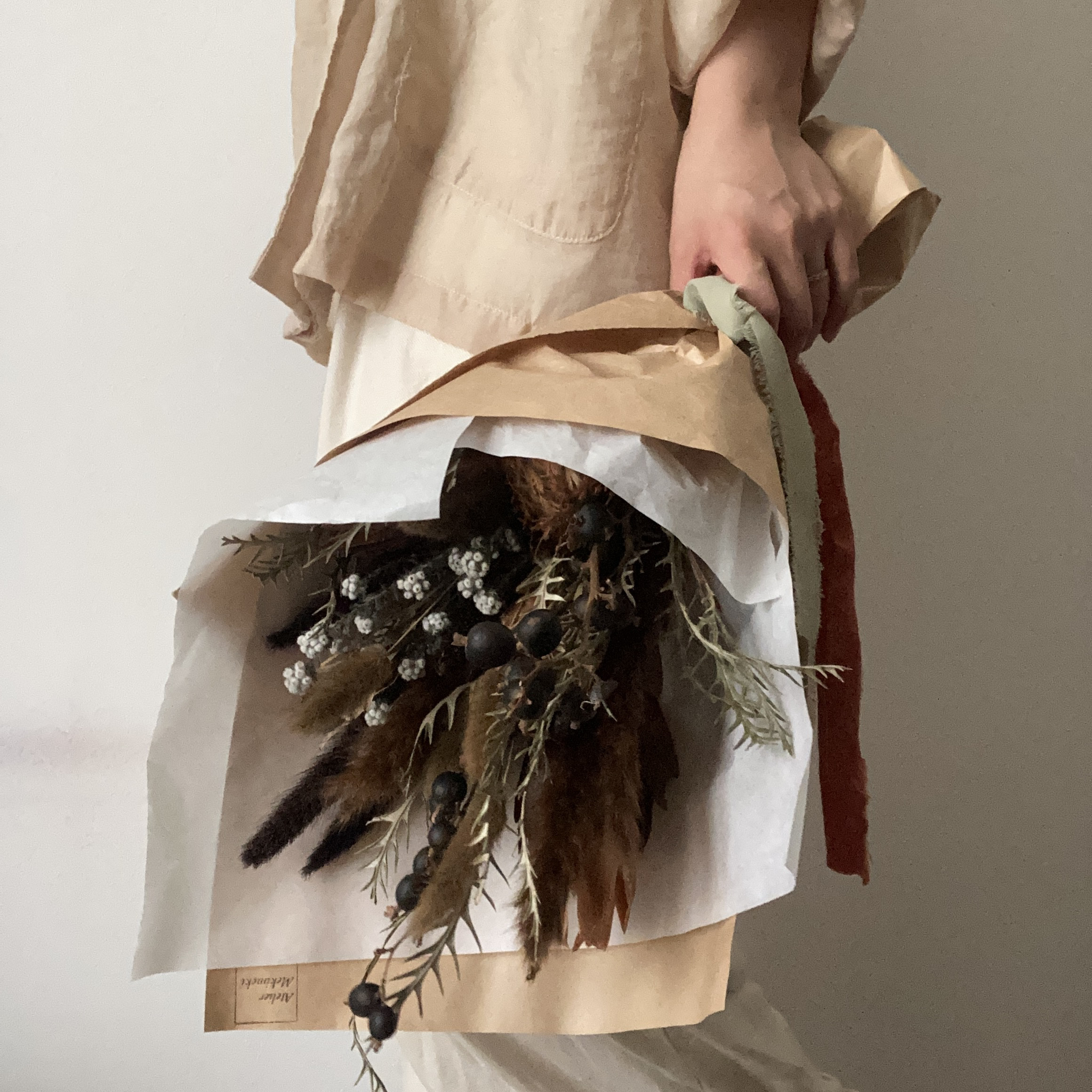 【受注制作】ドライフラワー　スワッグ　花束　ブーケ　ウエディング　ギフト　プレゼントにオススメ