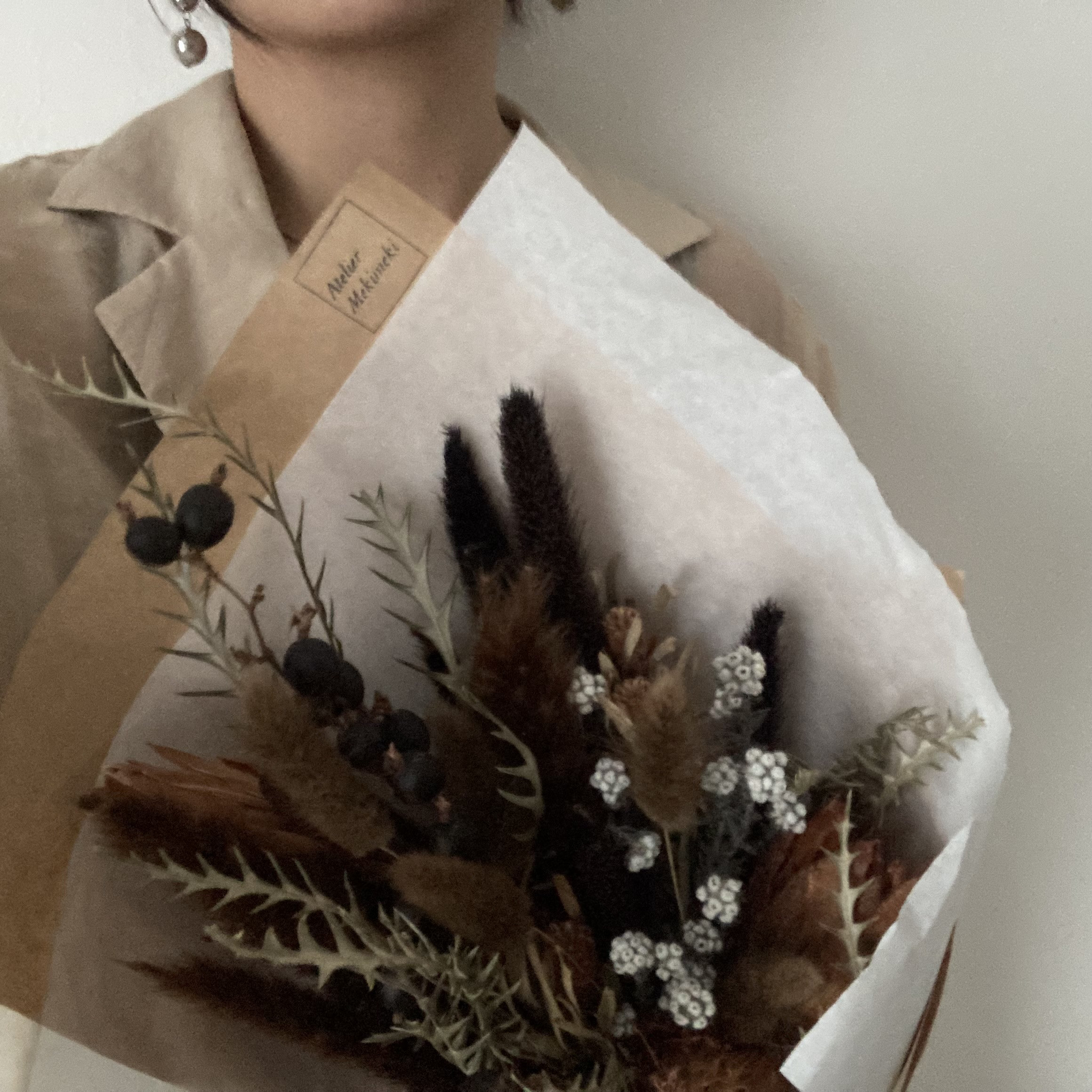 【受注制作】ドライフラワー　スワッグ　花束　ブーケ　ウエディング　ギフト　プレゼントにオススメ