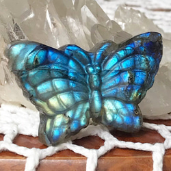 ラブラドライト 九尾の狐 貫通穴2ヵ所アリ 天然石 ポイント 原石 握り