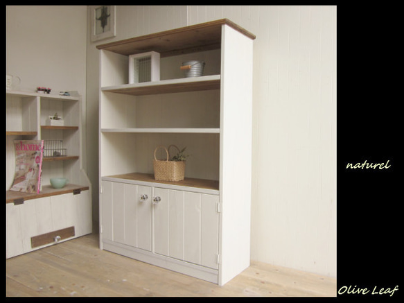 サイズ、デザインオーダー可！○2扉4引出キャビネット○シャビー