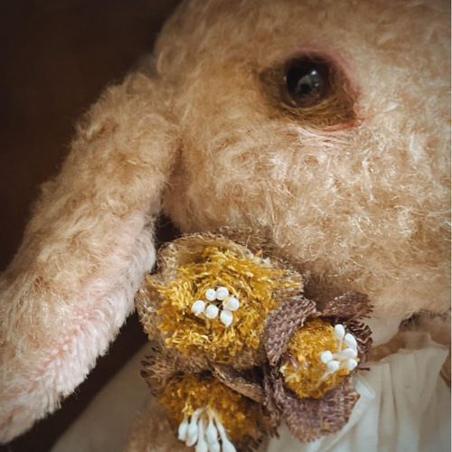 オリジナル ハンドメイド ぬいぐるみ アンティークテイストなひつじ