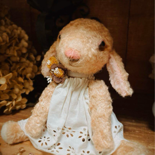 オリジナル ハンドメイド ぬいぐるみ アンティークテイストな
