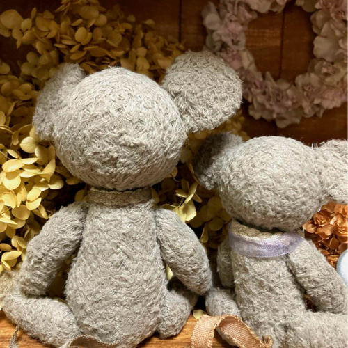 作家様　ハンドメイド　ぬいぐるみ　ねずみ　② ATC ねずみのぬいぐるみ＆きぐるみコレクション2 – ネイチャー