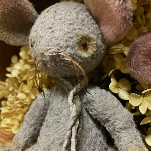 オリジナル ハンドメイド ぬいぐるみ ねずみの親子 ぬいぐるみ Atelier