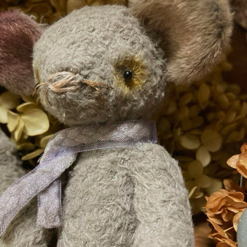 オリジナル ハンドメイド ぬいぐるみ ねずみの親子 ぬいぐるみ Atelier