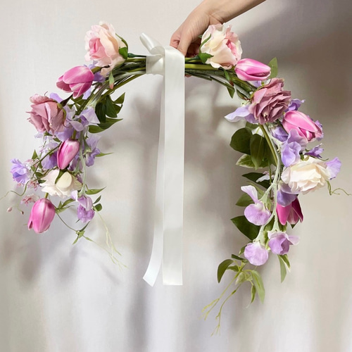 完成品ブーケ］ウェディングブーケ アーティフィシャルフラワー