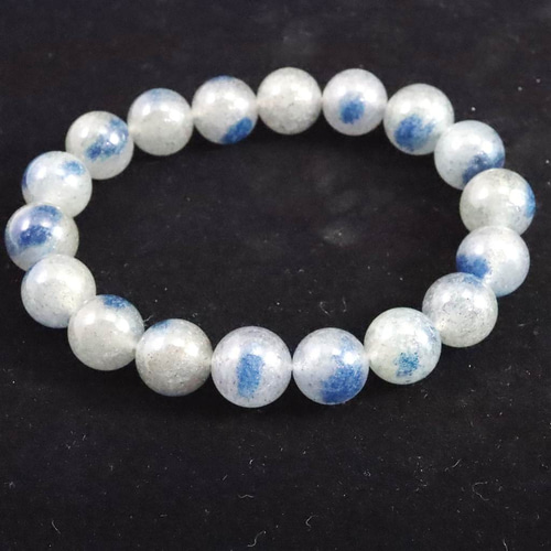 トロレアイトインクォーツ トロール石 11.5mmブレスレット 38.0g  