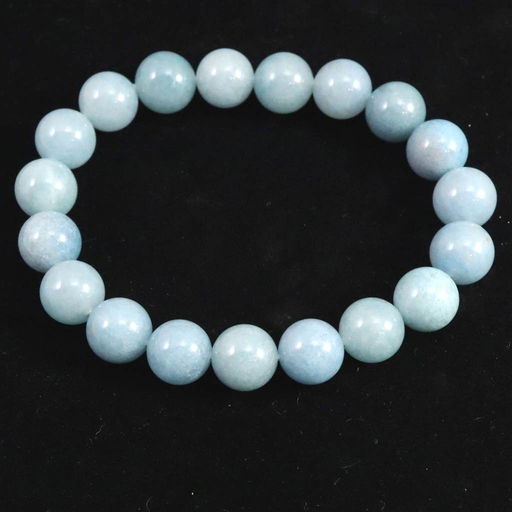 スコルザライト　トロレアイト　トロール石　10mmブレスレット 28.8g #90844