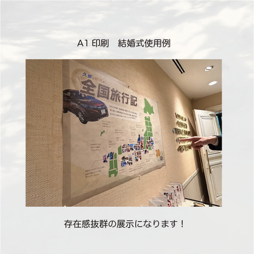 ウェルカムスペースセット　確認用 結婚式展示・ウェルカムスペース】全国旅行記録☆ポスター【特大A0