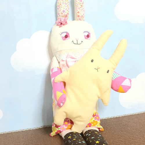 2割引】きらきらおめめのうさぎさん【creema限定】 ぬいぐるみ もち