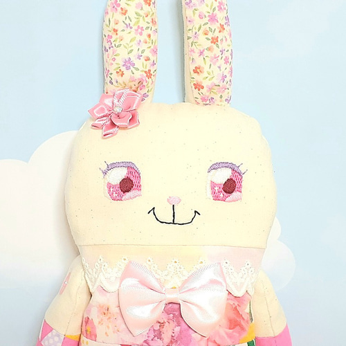 【ハンドメイド】ユメミルBunny　ぬいぐるみ　(オーロラ) ハンドメイド＊ユメミルBunny ぬいぐるみ スウィート 【公式通販】