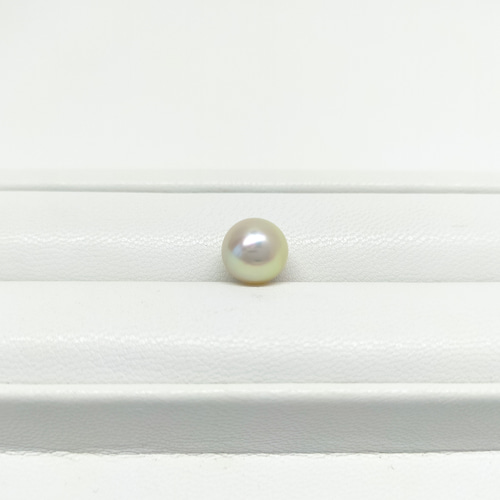 あこや真珠 イエロー系 ドロップ 片穴 8.6mm 素材 ネックレス