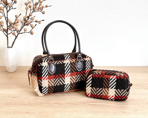 ミナ ペルホネン タンバリン ホリデーバッグ 小 2020s/s ブルーグレー  