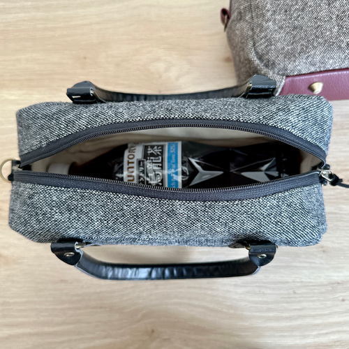 creema限定福袋】ウールツイードのころんとスクエア2WAYボストンバッグ  