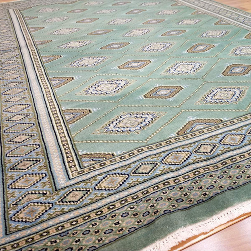 61x43cm ミニラグ手織り絨毯パキスタン絨毯bokhra rug 61x43cm