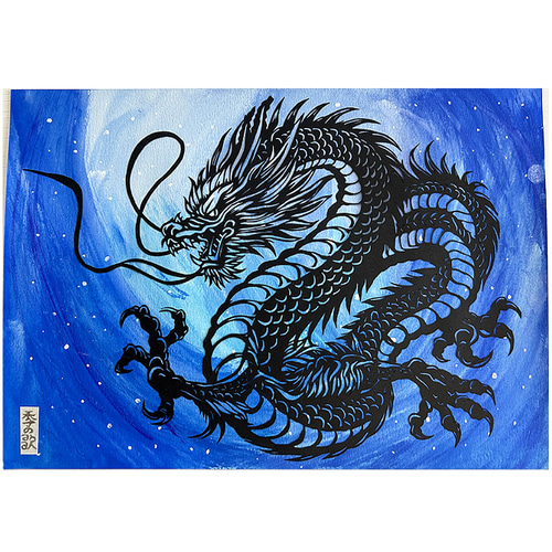 切り絵”和好み”【夏・青龍】 切り絵 手づくり和雑貨 紙工房季の歌 通販