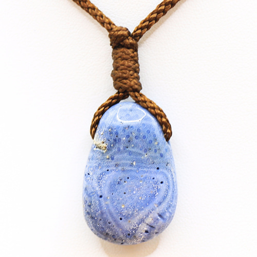 ブルー コーラル -青珊瑚- 穴あき タンブル ana_tumble200 ネックレス