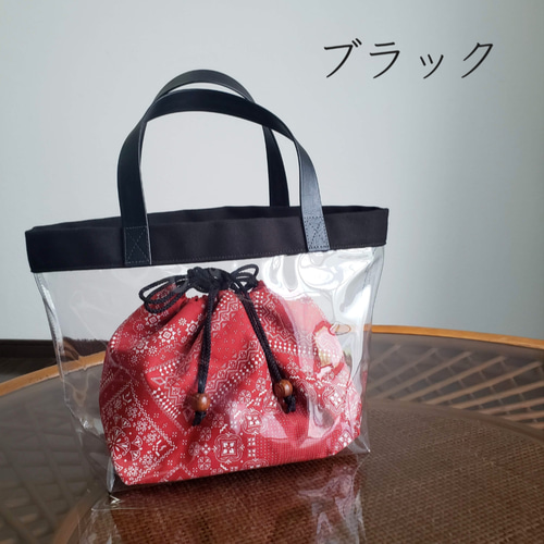 ハンドメイド 巾着トートバッグ リメイク ビンテージ缶バッジ付き☆。.:＊・゜ トートバッグ カンバディアパッチ 巾着 レディース