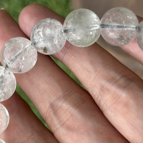 ハーキマーダイヤモンド✴︎ブレスレット12mm ブレスレット