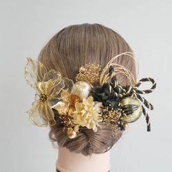 A007 アメリカンフラワー 髪飾り 成人式 卒業式 結婚式 前撮り 袴 打掛