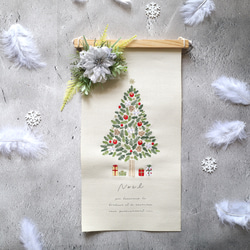 クリスマスタペストリー☆ポインセチア☆No.105 クリスマス ノエル