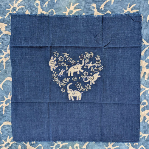エスニック ワンピース 新品 手刺繍 ハンドメイド コットン衣類