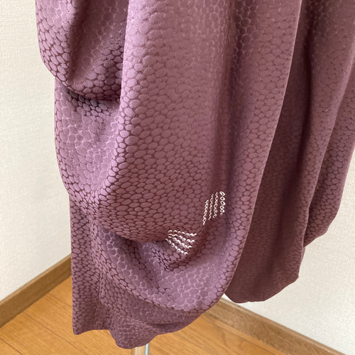 着物リメイク　ふっくらパンツ　アイボリー　白　絹　ハンドメイド 着物リメイク パンツ ふっくらパンツ 絹 ハンドメイド ロングパンツ り