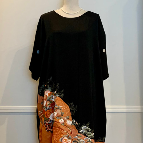 ✴︎✴︎✴︎新作＊黒留袖のバルーンフォーマルワンピース