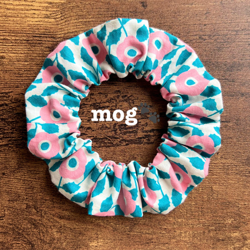 アウトレット】シュシュ首輪(レトロ花柄) レトロ‪❁﻿ガーデンフラワー‬