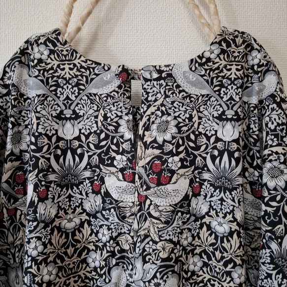 【即納】いちご泥棒 コットンリネン ワンピース ウィリアム・モリス ワンピース ウィリアム モリス