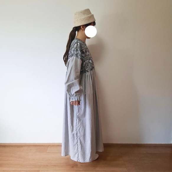 【即納】いちご泥棒 コットンリネン ワンピース ウィリアム・モリス ワンピース ウィリアム モリス